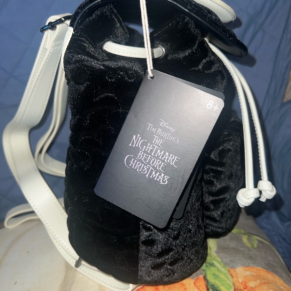 Loungefly Disney The Nightmare Before Christmas Quilted Bat Mini Backpack - Picture 2 of 5